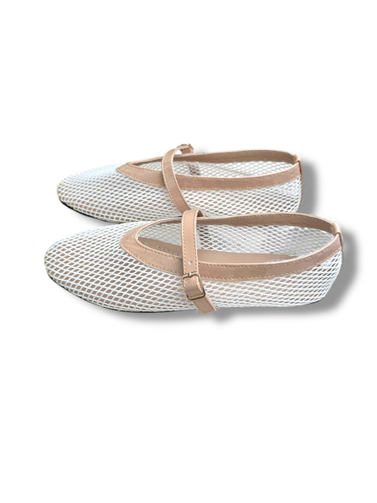 Krystal Mesh Oatmeal White