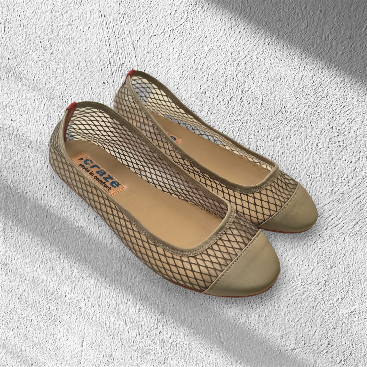 Craze Mesh Gray Roundtoe