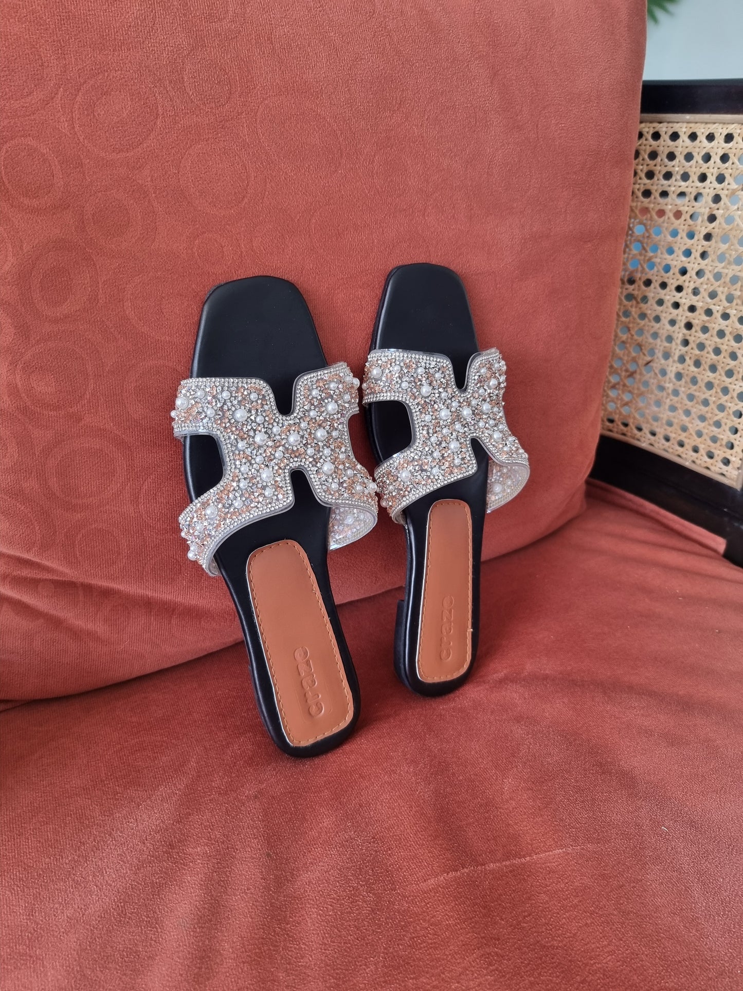 Craze H-Straps Sandals Rose Gold