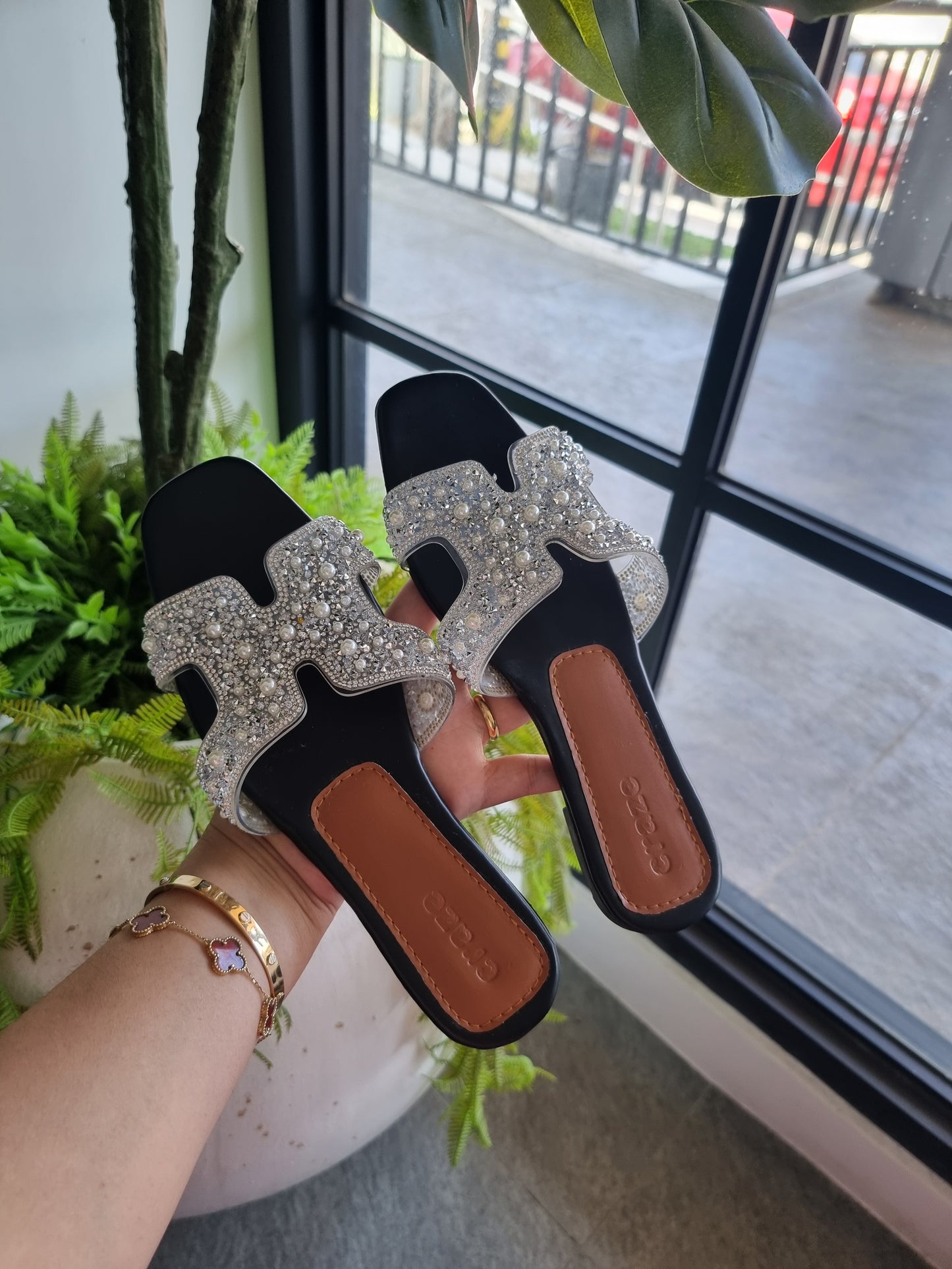 Craze H-Straps Sandals Silver