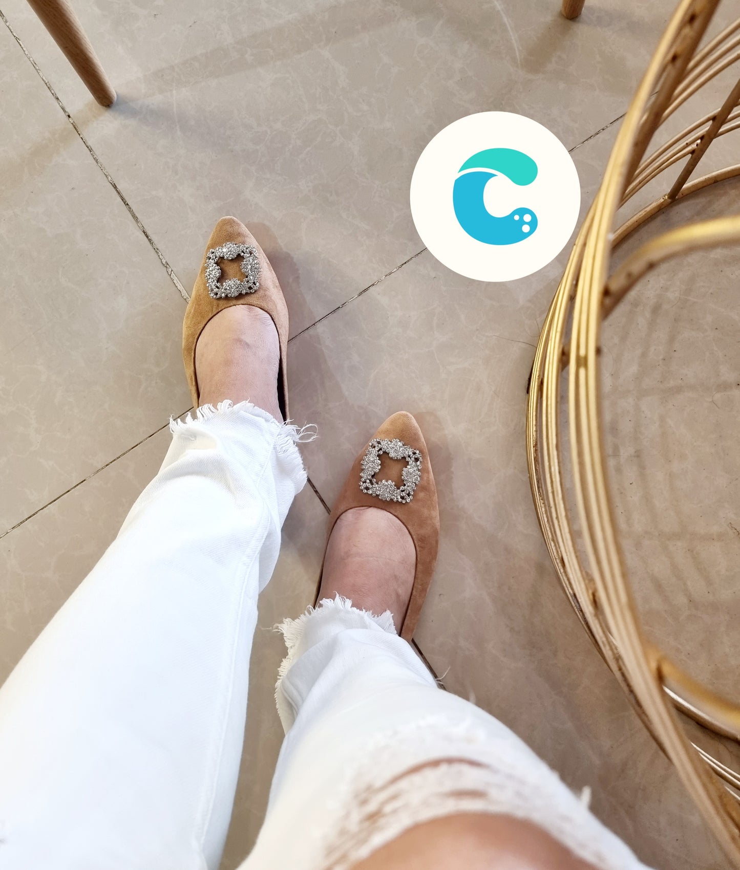 Cristy Beige with buckles