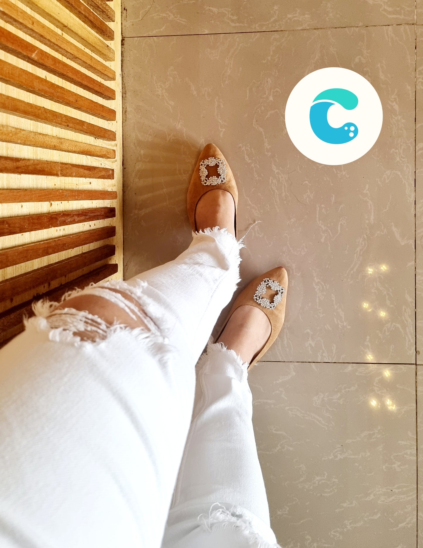Cristy Beige with buckles