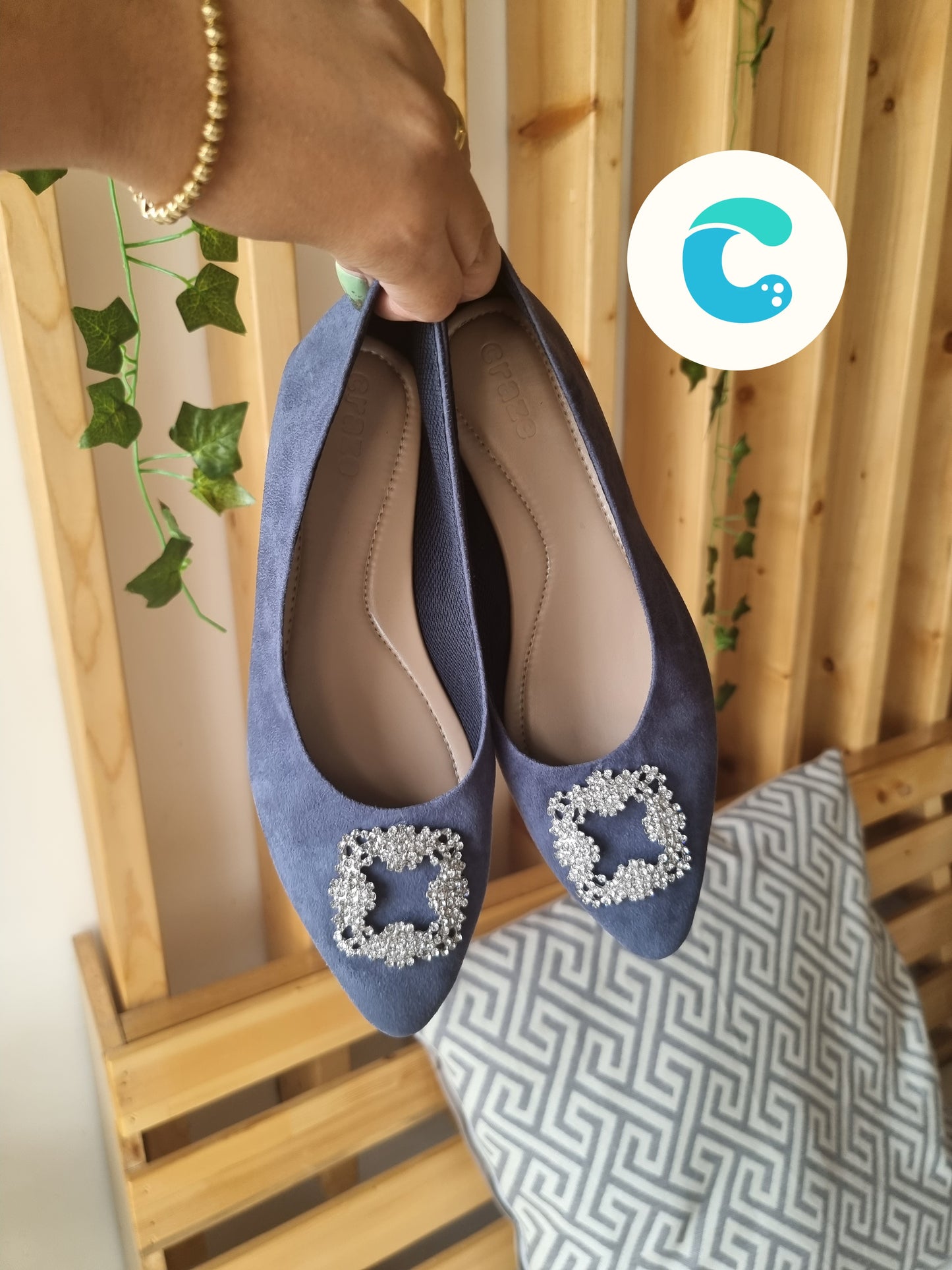 Cristy Blue with buckles
