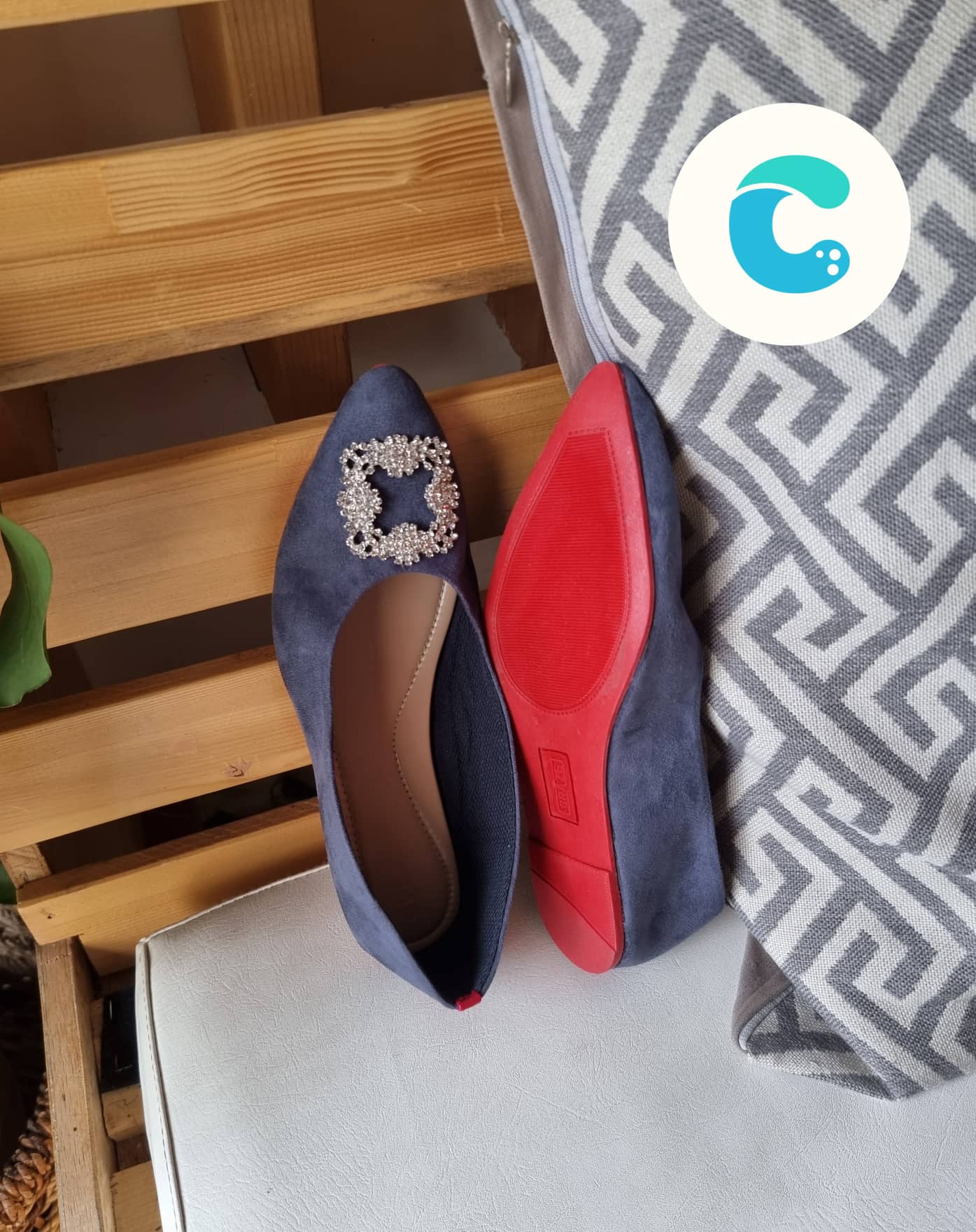 Cristy Blue with buckles