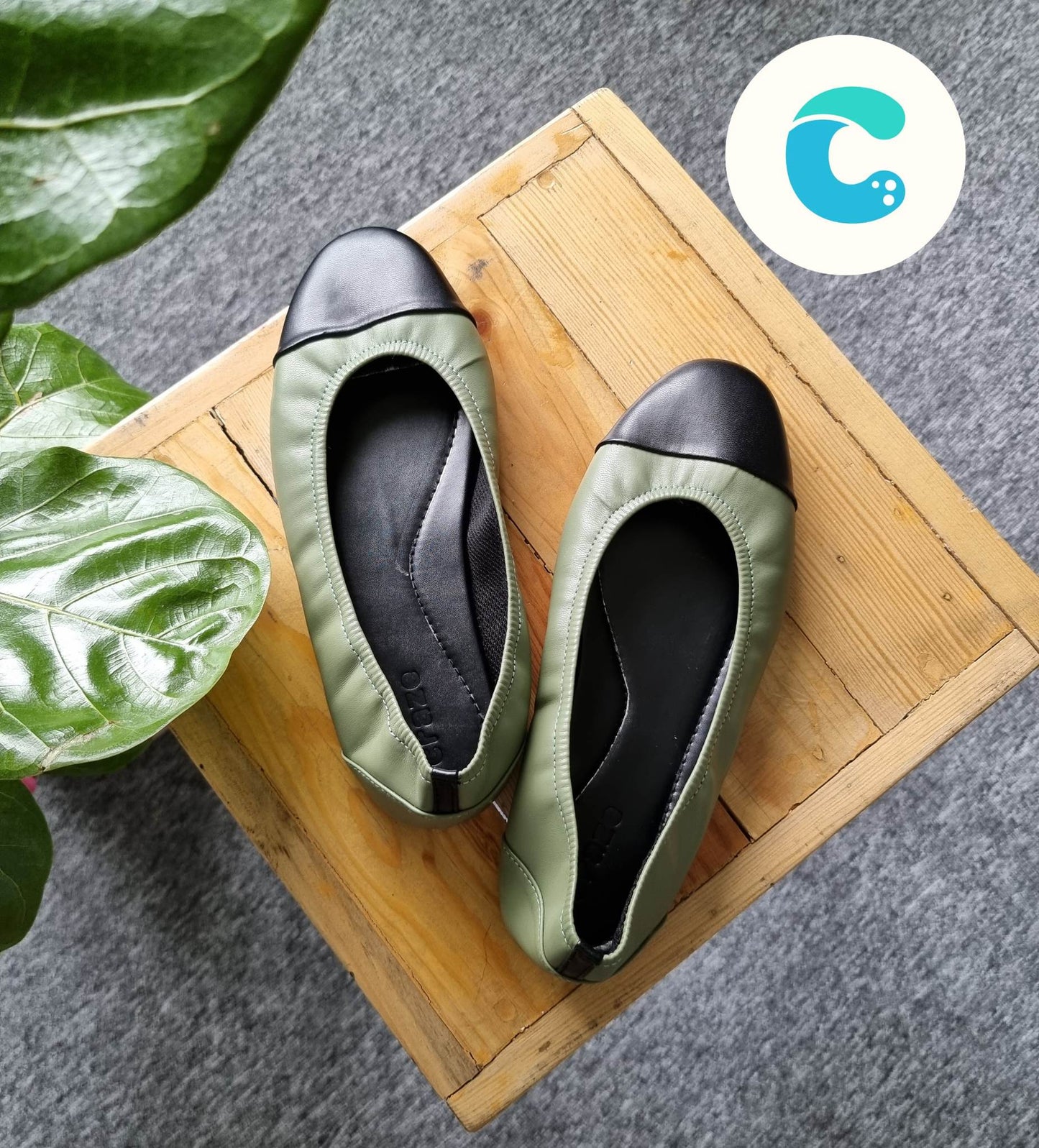 Craze captoe olive green