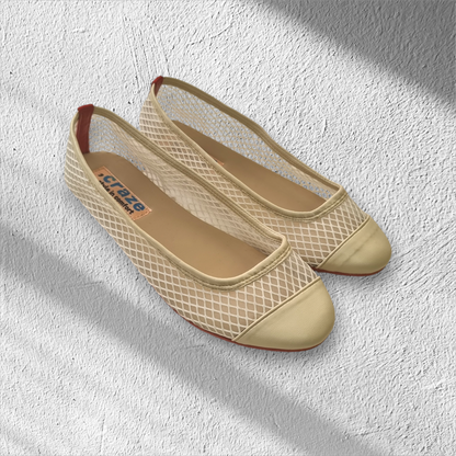 Craze Mesh White Pointed