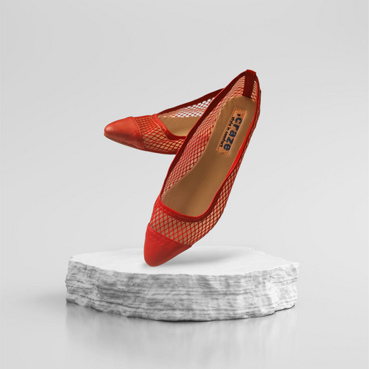 Craze Mesh Red Pointed