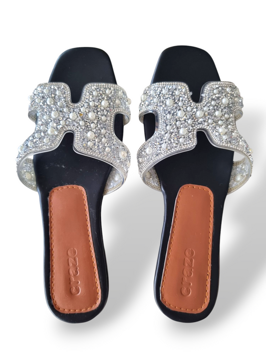 Craze H-Straps Sandals Silver
