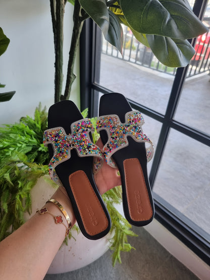 Craze H-Straps Sandals Rainbow