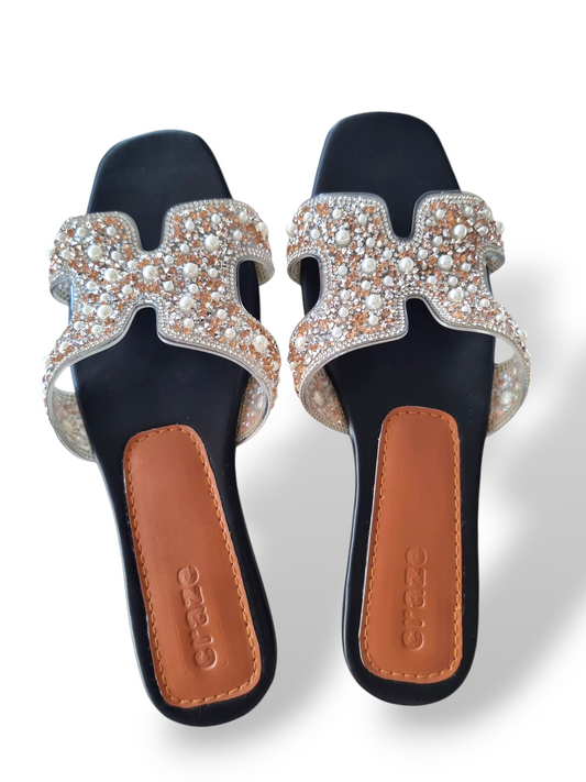Craze H-Straps Sandals Rose Gold
