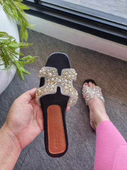 Craze H-Straps Sandals Gold