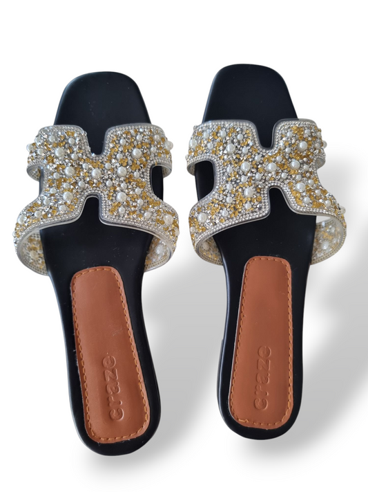 Craze H-Straps Sandals Gold