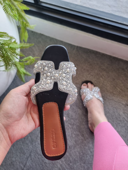 Craze H-Straps Sandals Silver
