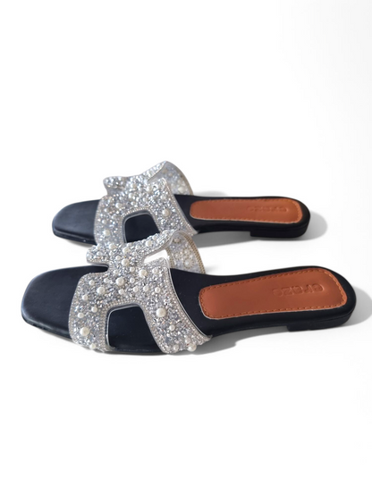 Craze H-Straps Sandals Silver