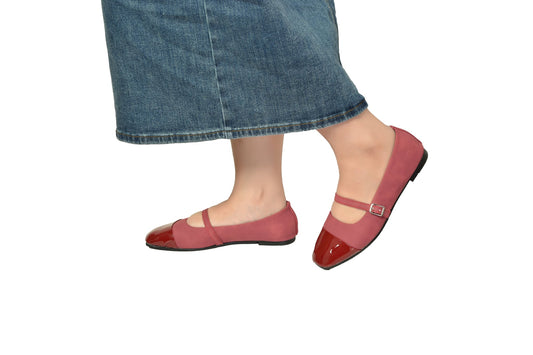 Craze Mary Jane Red Suede