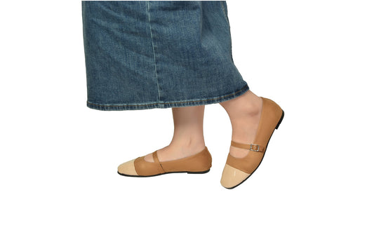 Craze Mary Jane Beige Suede