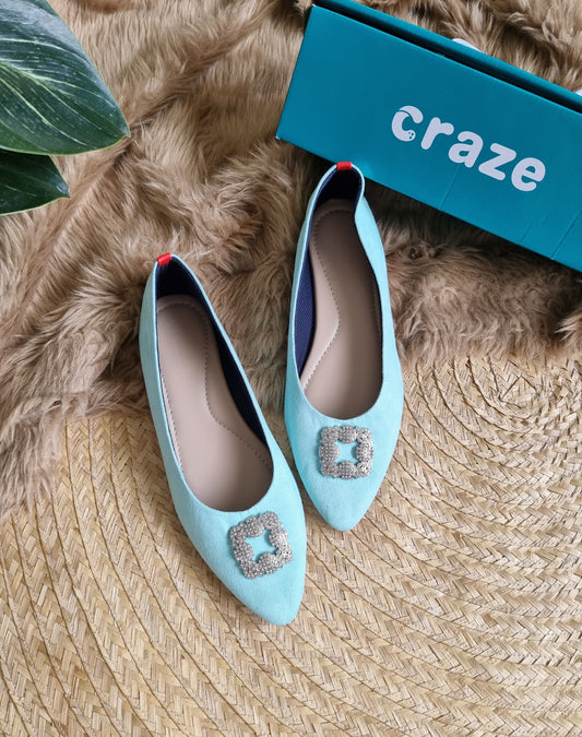 Cristy Mint Blue with buckles